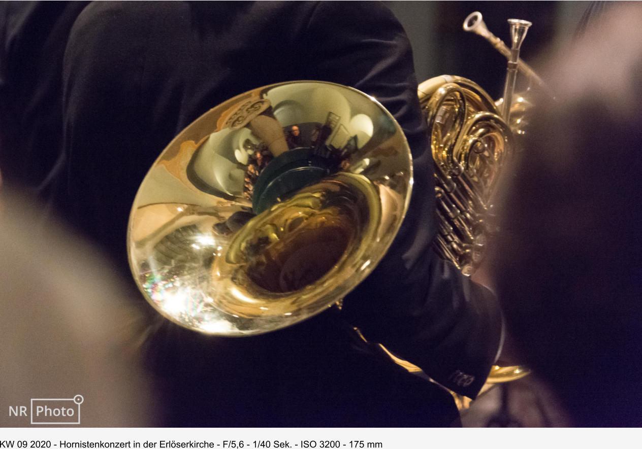 KW 09 2020 - Hornistenkonzert in der Erlöserkirche - F/5,6 - 1/40 Sek. - ISO 3200 - 175 mm
