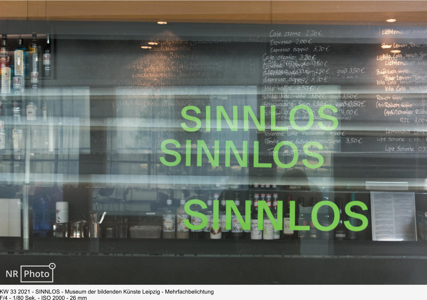 KW 33 2021 - SINNLOS - Museum der bildenden Künste Leipzig - Mehrfachbelichtung F/4 - 1/80 Sek. - ISO 2000 - 26 mm